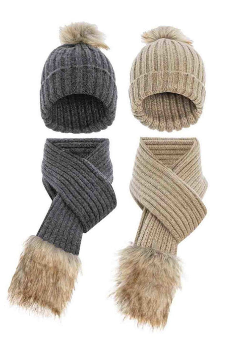 WA119 Double Scarf and Beret Set