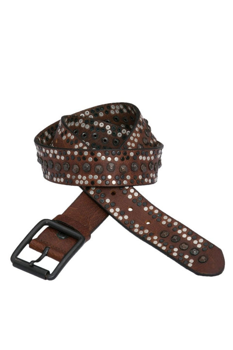 CG132 Metal Embroidered Leather Men's Belt