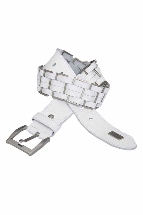 CG144 Metal Knitted Leather Men's Belt