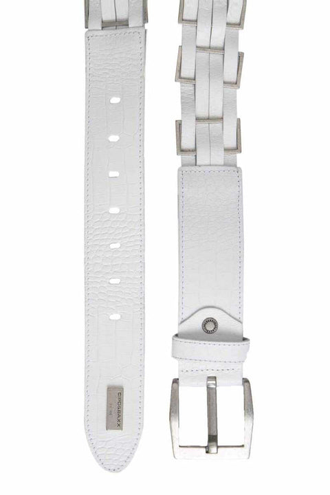 CG144 Metal Knitted Leather Men's Belt