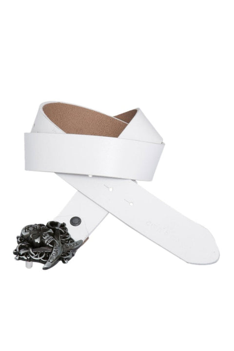 CG146 Pirate Skull Leather Belt with Metal Buckle
