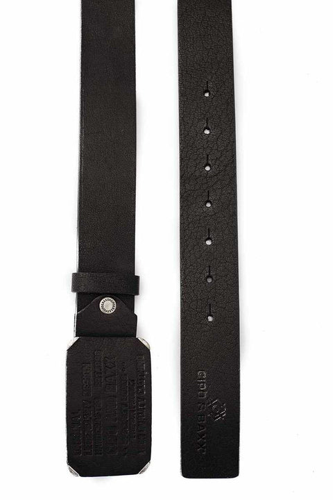 CG154 Men's Leather Belt with Big Buckle