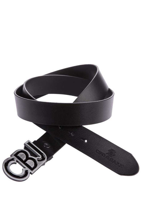 CG161 CBJ Logo Buckle Genuine Leather Belt