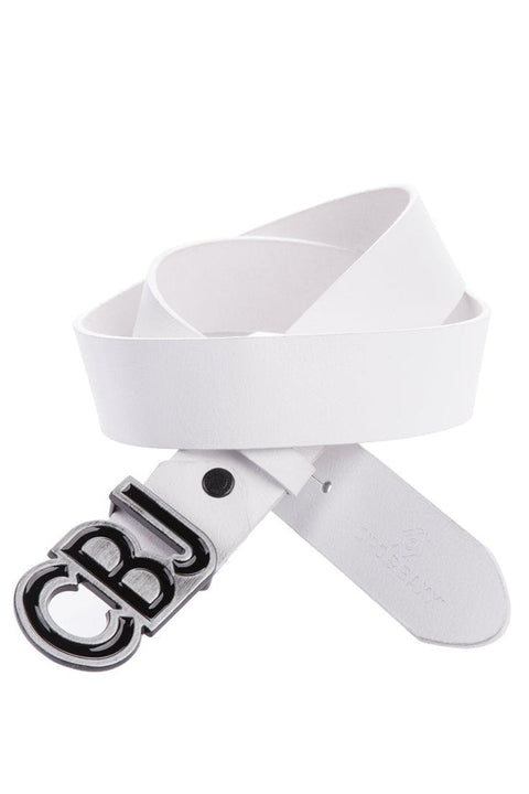 CG161 CBJ Logo Buckle Genuine Leather Belt
