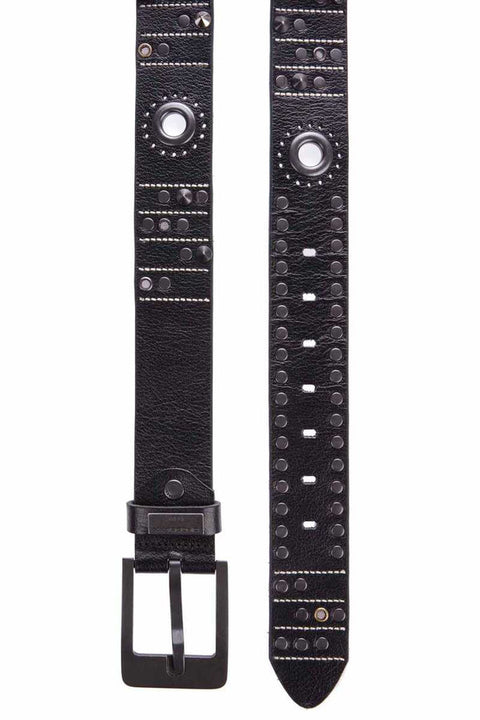 CG162 Genuine Leather Metal Embroidered Belt