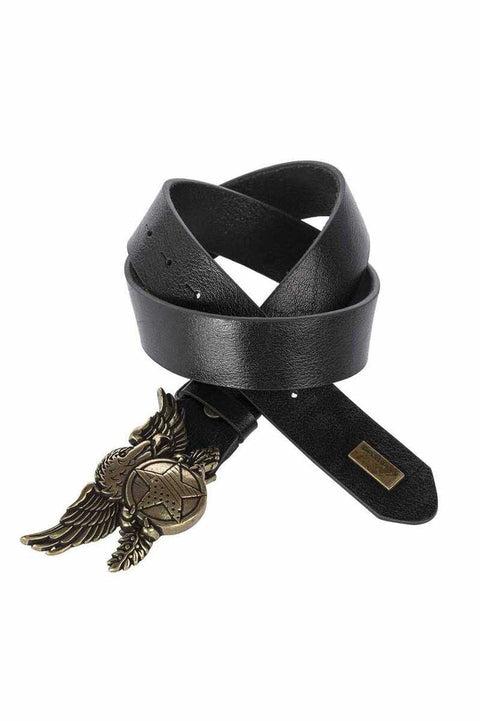 CG169 Eagle Pattern Buckle Leather Men's Belt