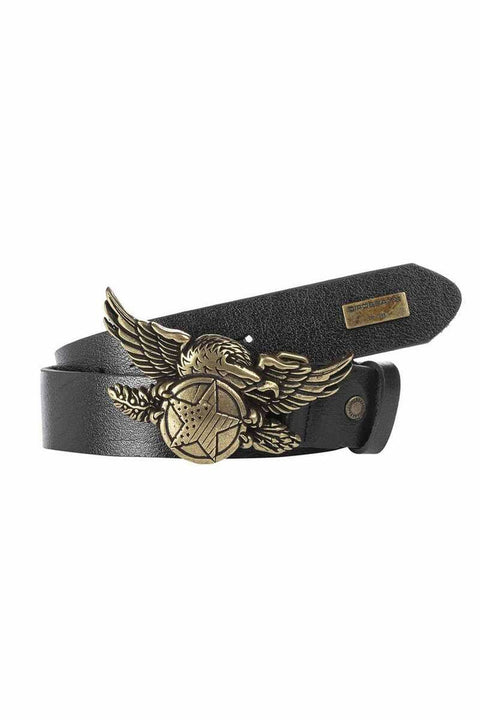 CG169 Eagle Pattern Buckle Leather Men's Belt