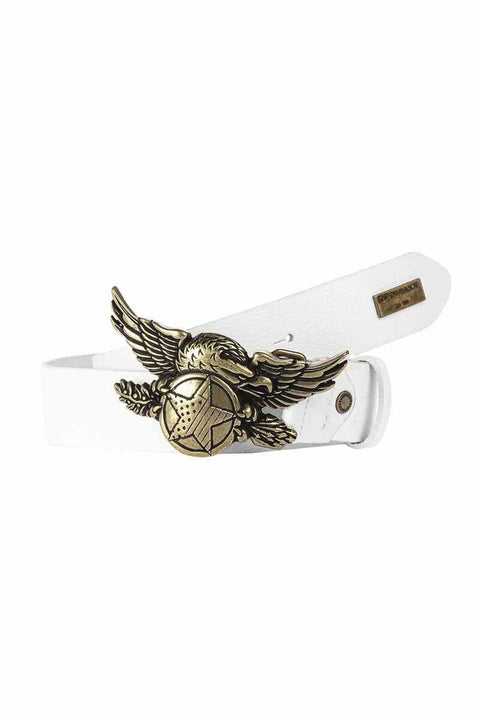 CG169 Eagle Pattern Buckle Leather Men's Belt