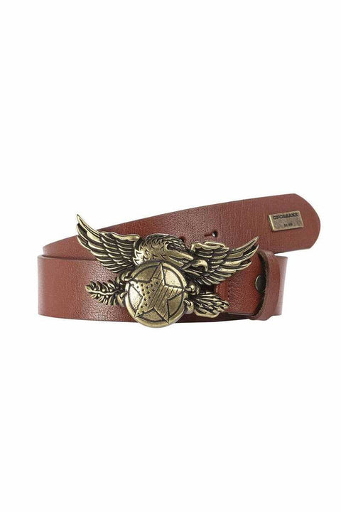 CG169 Eagle Pattern Buckle Leather Men's Belt