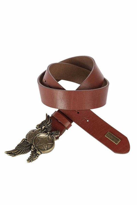CG169 Eagle Pattern Buckle Leather Men's Belt