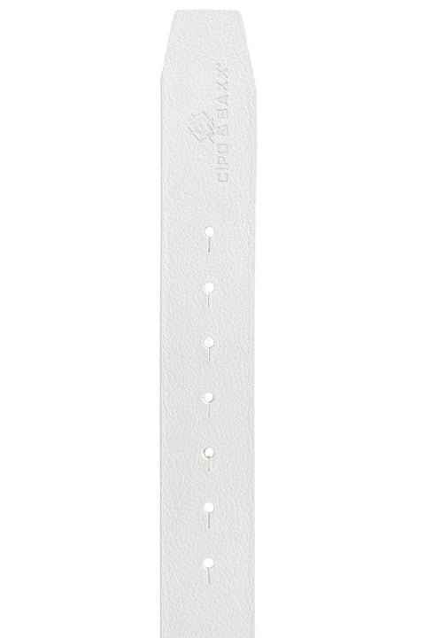 CG191 Leather Belt with Metal Buckle