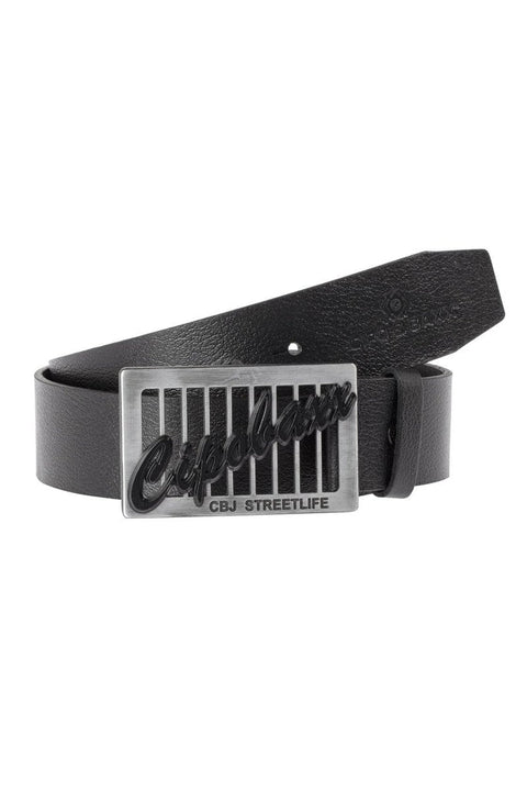 CG191 Leather Belt with Metal Buckle