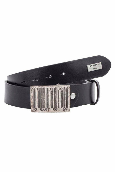 CG201 Leather Belt with Metal Buckle