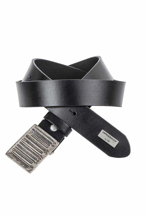 CG201 Leather Belt with Metal Buckle