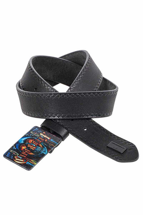 CG205 Metal Buckle Printed Leather Belt