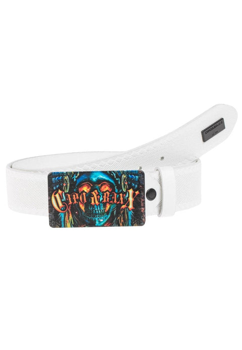 CG205 Metal Buckle Printed Leather Belt