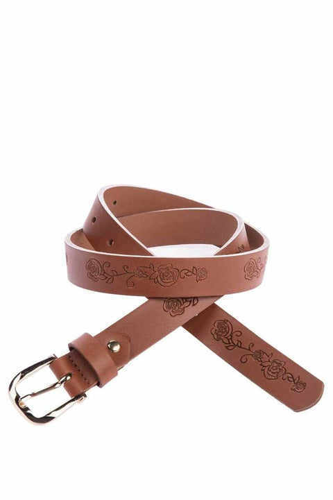 WG111 Women's Belt Floral Embroidered