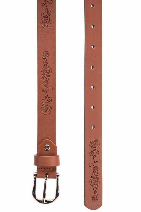 WG111 Women's Belt Floral Embroidered
