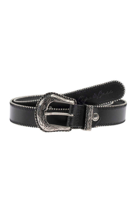 WG117 Plain Leather Women's Belt with Metal Buckle