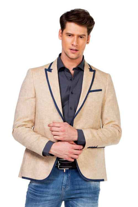 CJ222 Summer Slim Men's Casual Blazer Jacket