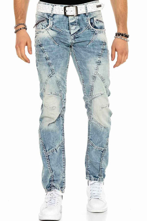 C-0894A Stitched Vintage Men's Jean Trousers