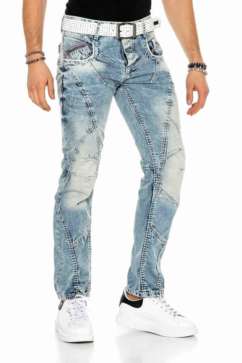 C-0894A Stitched Vintage Men's Jean Trousers