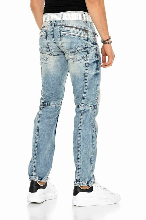 C-0894A Stitched Vintage Men's Jean Trousers