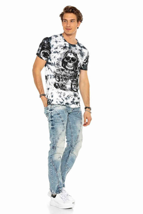 C-0894A Stitched Vintage Men's Jean Trousers