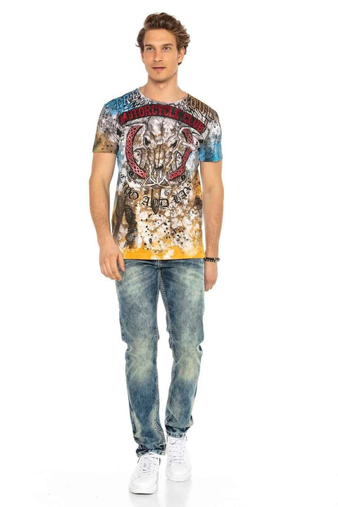 C-1149 Washed Fabric Men's Jean Trousers