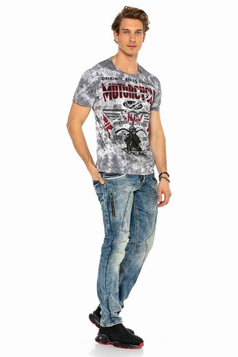 C-1150 Piece Stitched Relaxed Cut Men's Jean Trousers
