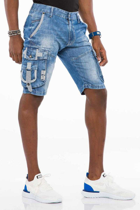 CK195 Men's Capri Shorts with Cargo Pocket