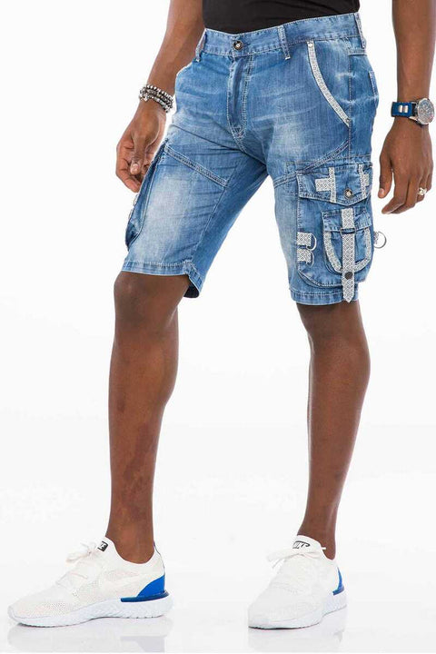 CK195 Men's Capri Shorts with Cargo Pocket