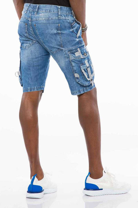 CK195 Men's Capri Shorts with Cargo Pocket