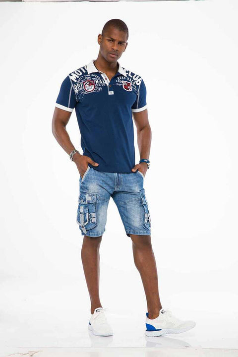 CK195 Men's Capri Shorts with Cargo Pocket