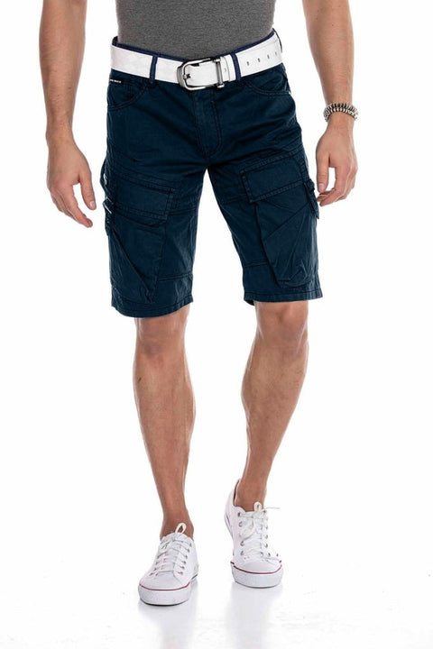 CK229 Cargo Pocket Capri Shorts