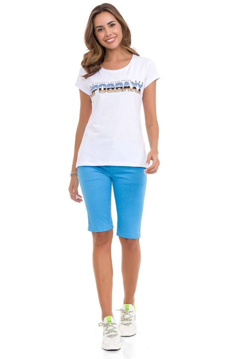WK186 Modern Cut Women's Capri Shorts