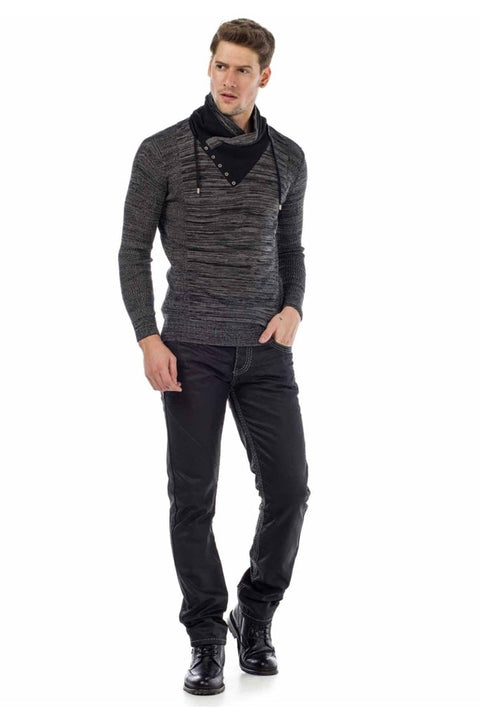 CD295 Regular Fit Shiny Fabric Jean Trousers