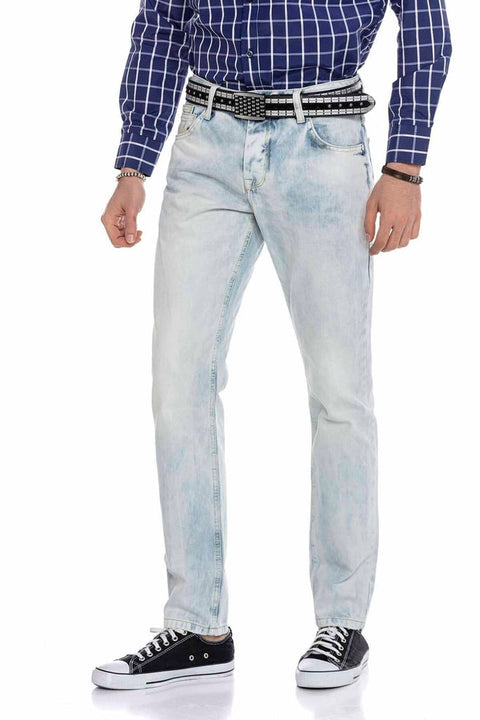 CD319X Ice Blue Skinny Leg Men's Denim Trousers