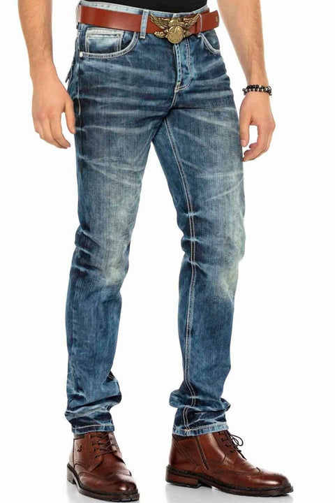CD328 Washed Regular Fit Men's Jeans