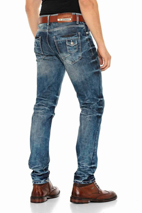 CD328 Washed Regular Fit Men's Jeans