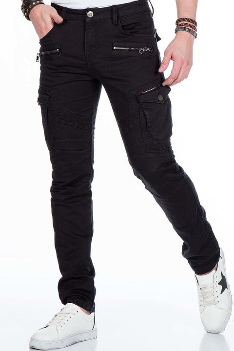CD424 Cargo Pocket Slim Leg Men's Trousers