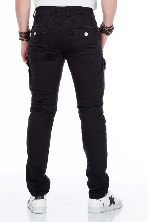 CD424 Cargo Pocket Slim Leg Men's Trousers