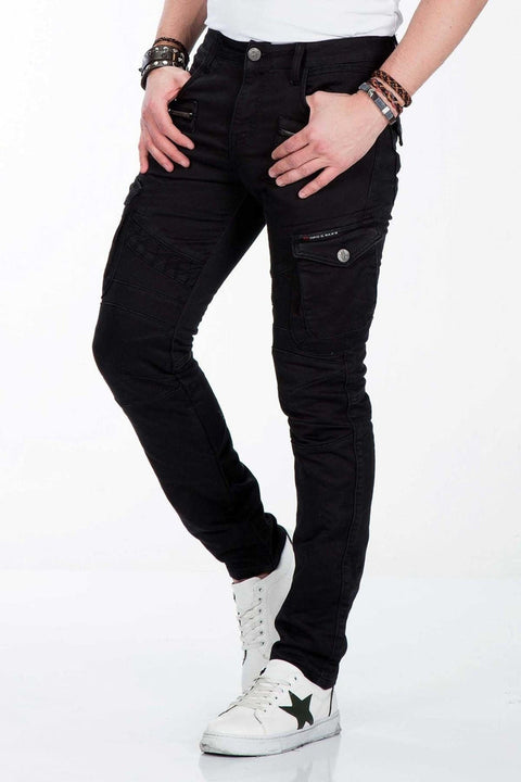 CD424 Cargo Pocket Slim Leg Men's Trousers