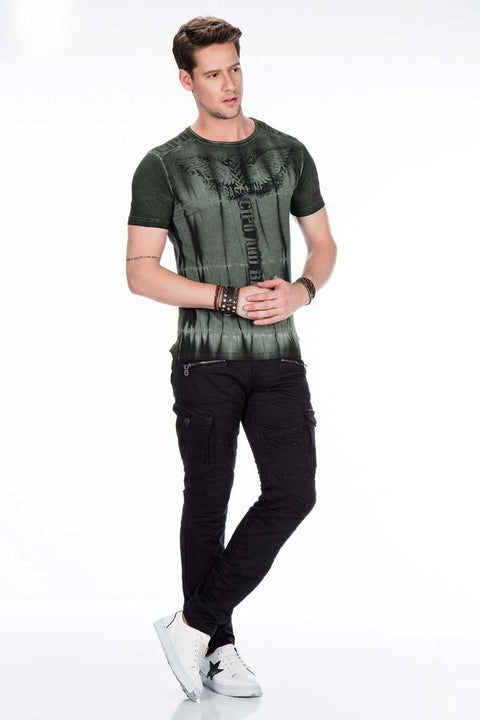 CD424 Cargo Pocket Slim Leg Men's Trousers