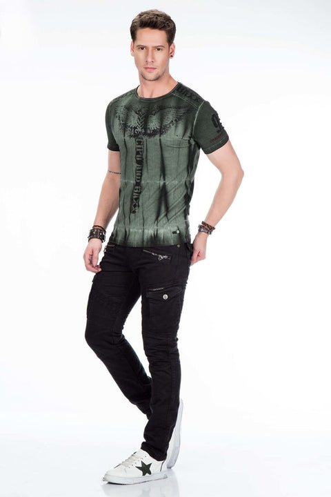 CD424 Cargo Pocket Slim Leg Men's Trousers