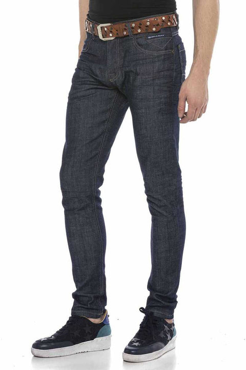 CD538 Small Pocket Detailed Relax Fit Jean Trousers