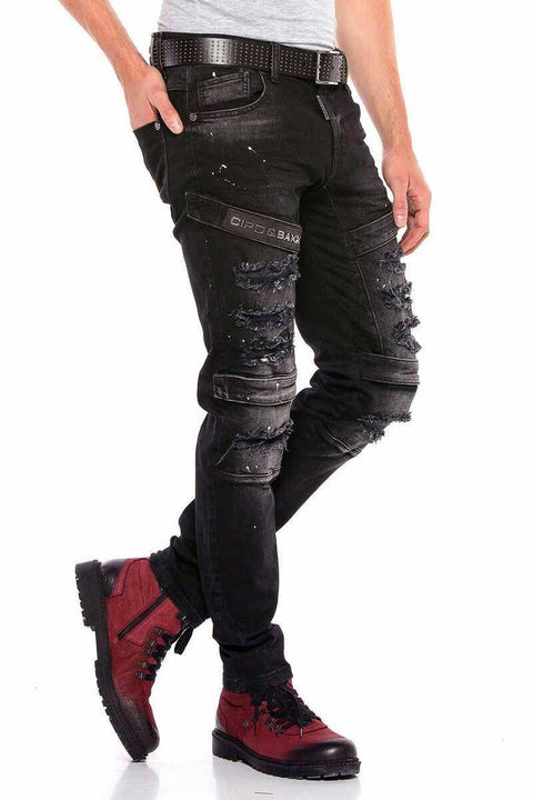 CD555 Slim Cut Basic Men's Jean Trousers