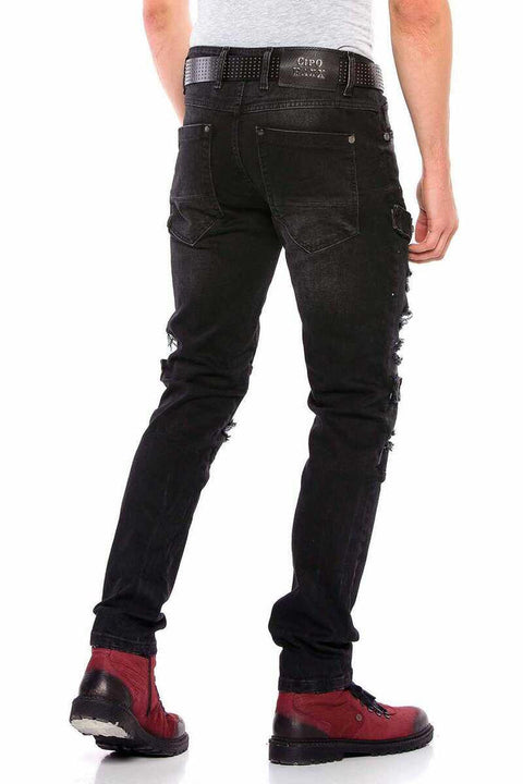 CD555 Slim Cut Basic Men's Jean Trousers