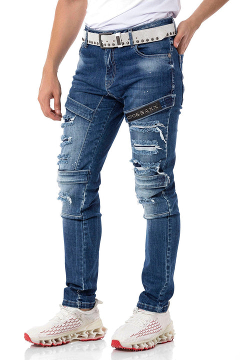 CD555 Slim Cut Basic Men's Jean Trousers