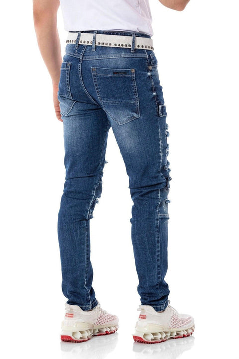 CD555 Slim Cut Basic Men's Jean Trousers